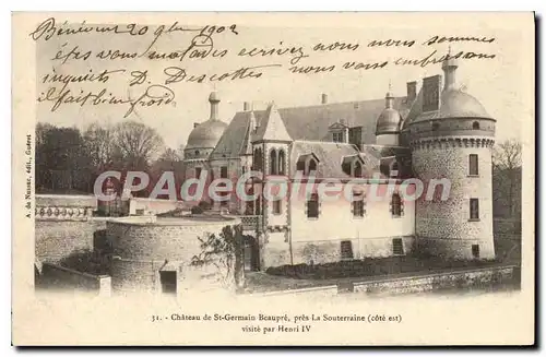 Ansichtskarte AK La Souterraine Chateau De St Germain Beaupr�