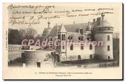 Cartes postales La Souterraine Chateau De St Germain Beaupr�