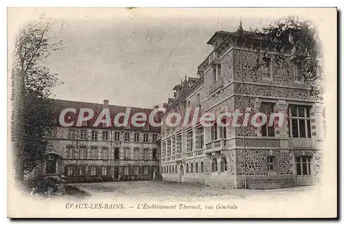 Cartes postales Evaux Les Bains L'Etablissement Thermal Vue Generale