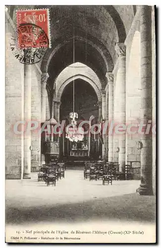 Ansichtskarte AK Benevent I'Abbaye Nef Principale De I'Eglise