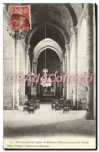 Cartes postales Benevent I'Abbaye Nef Principale De I'Eglise