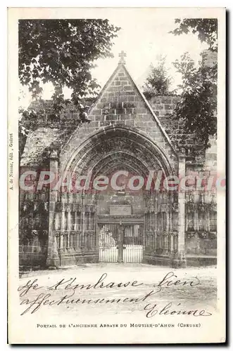 Cartes postales Portail De L'Ancienne Abbaye Du Moutier D'Ahun
