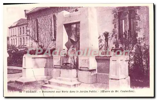 Ansichtskarte AK Gueret Monument Aux Morts Dans Le Jardin Public