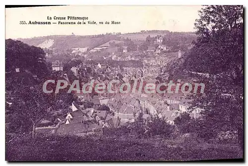 Cartes postales Aubusson Panorama De La Ville Vu Du Mont