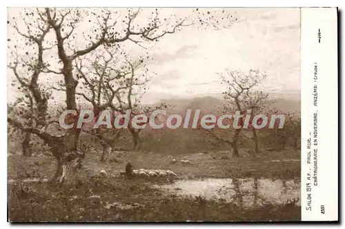 Cartes postales  Paul Rue Chataigneraie En Novembre Anzeme salon 1914