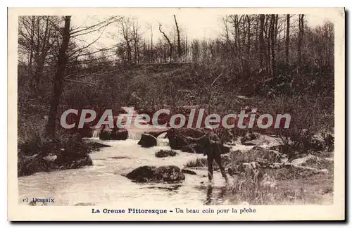 Cartes postales La Creuse Pittoresque Un Beau Coin Pour La Peche Dessaix