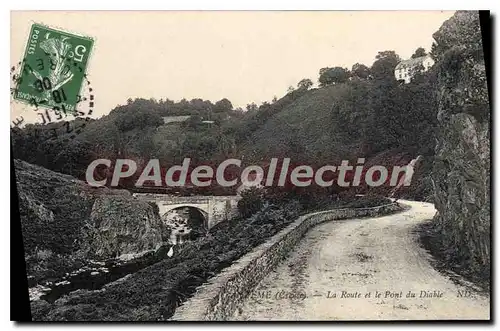 Cartes postales Anzeme La Route Et Le Pont Du Diable