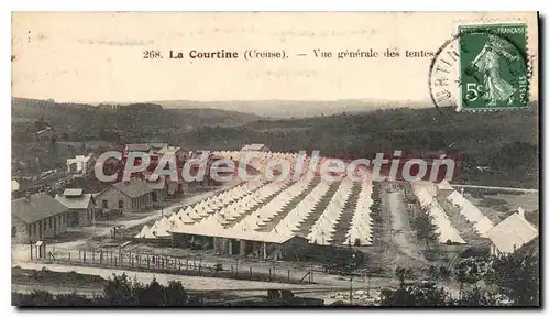 Cartes postales La Courtine Vue Generale Des Tentes