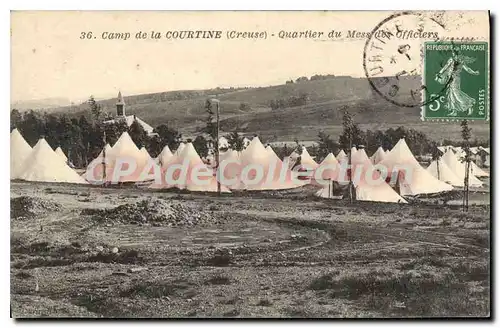 Cartes postales La Courtine Quartier Du Mess Des officiers