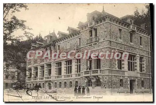 Cartes postales Evaux Les Bains Etablissement Thermal