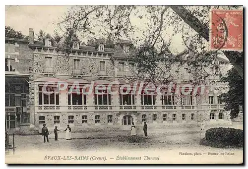 Ansichtskarte AK Evaux Les Bains Etablissement Thermal