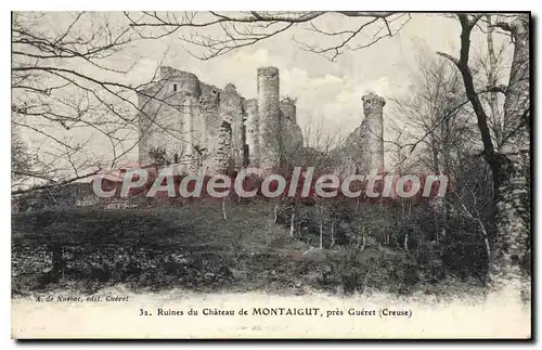 Ansichtskarte AK Montaigut Pres Gueret Ruines Du Chateau