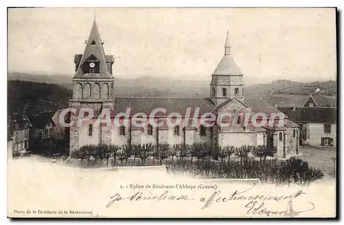 Ansichtskarte AK Eglise De Benevent I'Abbaye