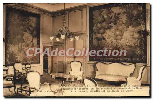 Cartes postales Boussac Interieur Du Chateau Grand Salon