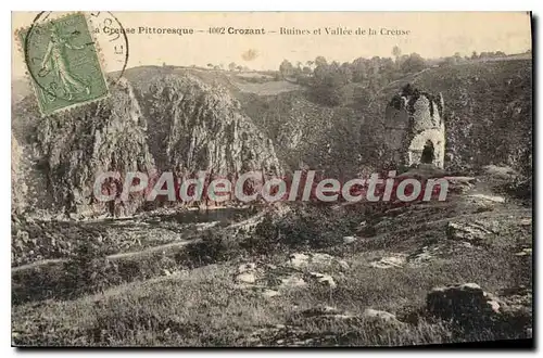 Ansichtskarte AK Crozant Ruines Et Vallee De la Creuse