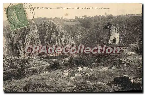 Cartes postales Crozant Ruines Et Vallee De la Creuse