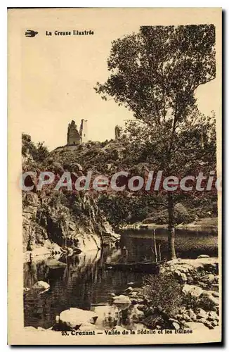 Cartes postales Crozant Vallee De La Sedelle Et Les Ruines