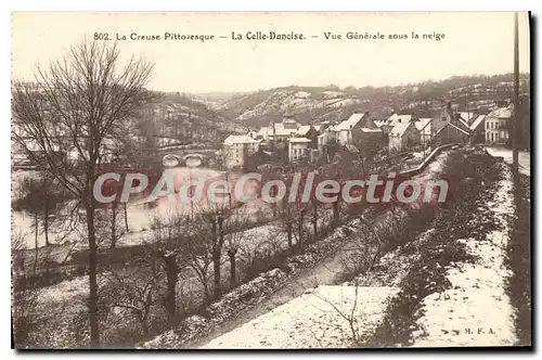 Cartes postales La Celle Dunoise Vue Generale Sous La Neige