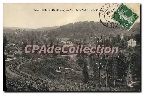 Cartes postales Felletin Vue De La Vallee De La Creuse
