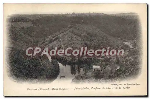 Ansichtskarte AK Evaux Les Bains Saint Marien confluent Du Cher Et De La Tardes