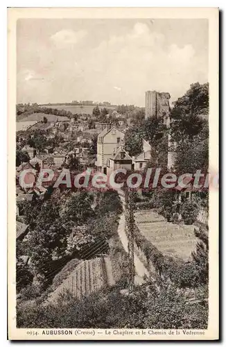 Cartes postales Aubusson Le Chapitre Et Le Chemin De La Vedrenne