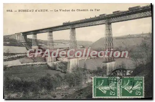 Cartes postales Busseau D'Ahun Le Viaduc Du Chemin De Fer