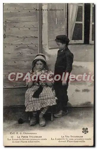 Cartes postales La Petite Tricoteuse La Tito Tricoteuse