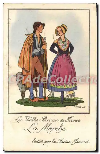 Cartes postales les vieilles provinces de France La Marche Farines Jammet