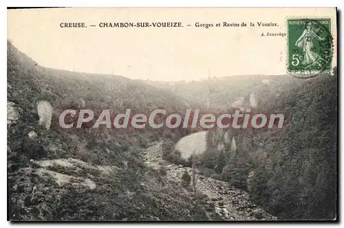 Cartes postales Creuse Chambon Sur Voueize Gorges Et Ravins De La Voueize