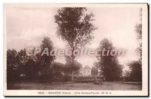 Cartes postales Gouzon Villa Docteur Fauvet