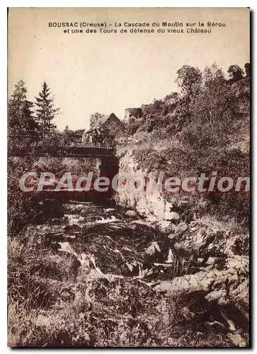 Cartes postales Boussac La Cascade Du Moulin Sur Le Berou Et Une