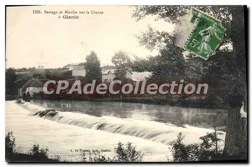Cartes postales Glenic Barrage Et Moulin Sur La Creuse