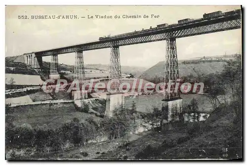 Cartes postales Busseau D'Hun Le Viaduc Du Chemin De Fer