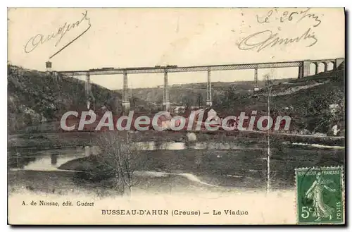 Cartes postales Busseau D'Ahun Le Viaduc