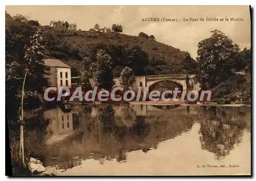 Ansichtskarte AK Anzeme Le Pont Du Diable Et Le Moulin