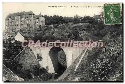 Cartes postales Boussac Le Chateau Et Le Pont Du Chemin