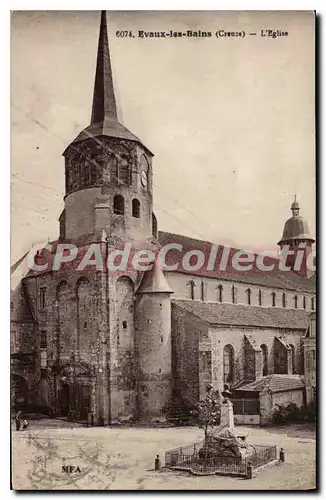 Cartes postales Evaux Les Bains L'Eglise