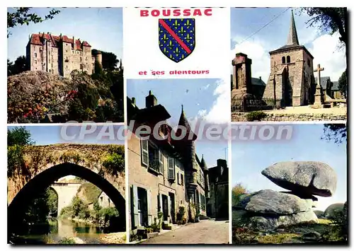 Cartes postales moderne Boussac Le Chateau De L'Eglise De Toulx Sainte Croix