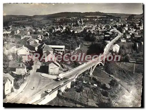 Cartes postales moderne Avion Au Dessue De Bourganeuf Route La Generale
