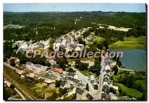 Moderne Karte La Courtine Vue Aerienne L'Entre Du Camp