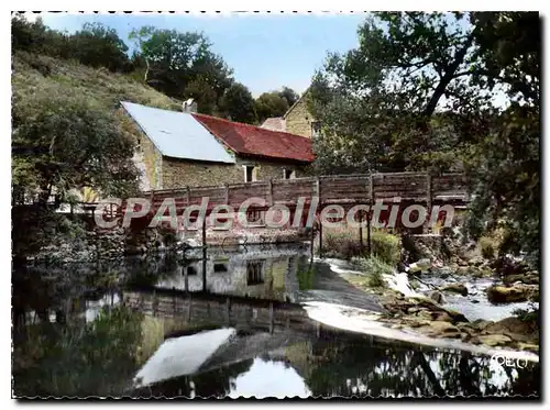 Cartes postales moderne Crozant Le Moulin Du Pont Charraud La Passerelle