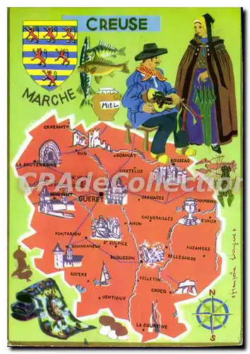 Cartes postales moderne Les Deprtements Francais Vus Par Theoiac