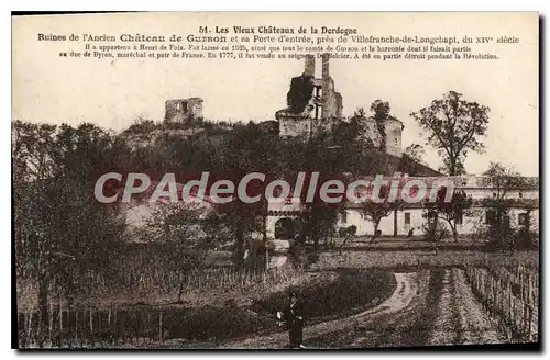 Ansichtskarte AK Les Vieux Chateaux De La Dordogne Ruines De I'Ancien