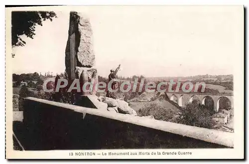 Cartes postales Nontron Le Monument Aux Morts De La Grande Guerre