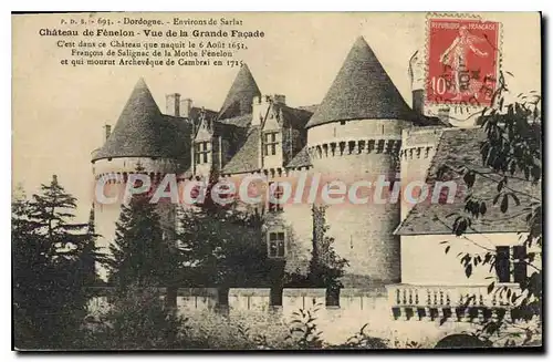 Cartes postales Chateau De Fenelon Vue De La Grande Facade