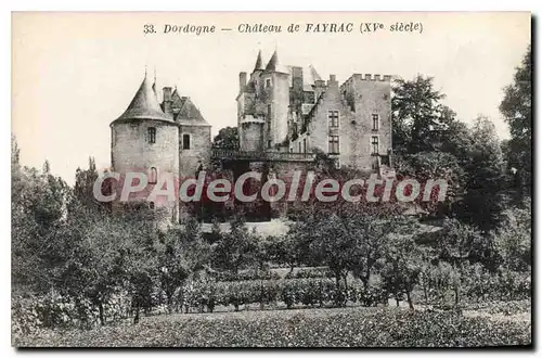 Cartes postales Dordogne Chateau De Fayrac