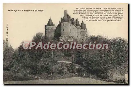 Ansichtskarte AK Dordogne Chateau De Bannes