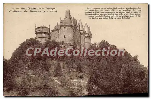 Cartes postales Les Chateaux De La Dordogne Chateau De Bannes