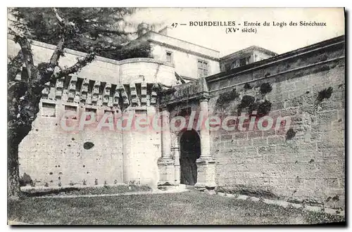 Cartes postales Bourdeilles Entree Du Logis Des Senechaux