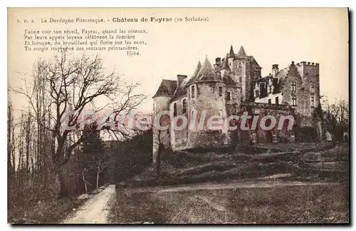 Ansichtskarte AK Chateau De Fayrac J'Aime Voir Ton Reveil